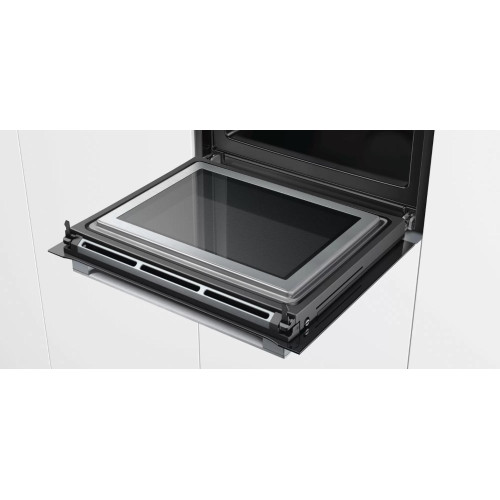 Духовой шкаф с микроволнами и паром Bosch HNG6764S6