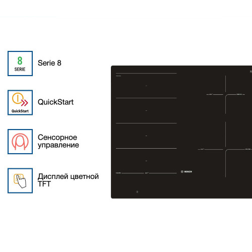 Индукционная варочная панель Bosch PXE601DC1E