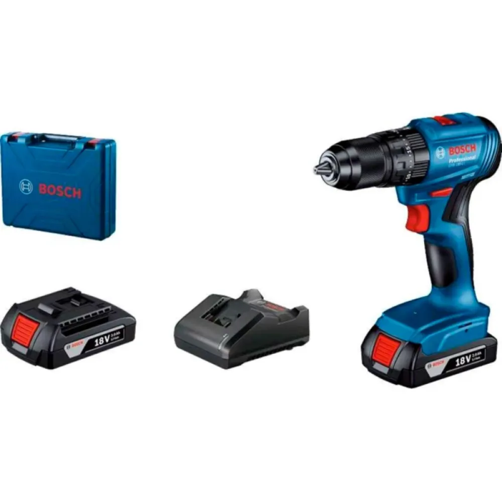Bosch Professional GSB 185-LI (1 x 2 Ач, ЗУ) аккумуляторная дрель-шуруповерт, 06019K3101