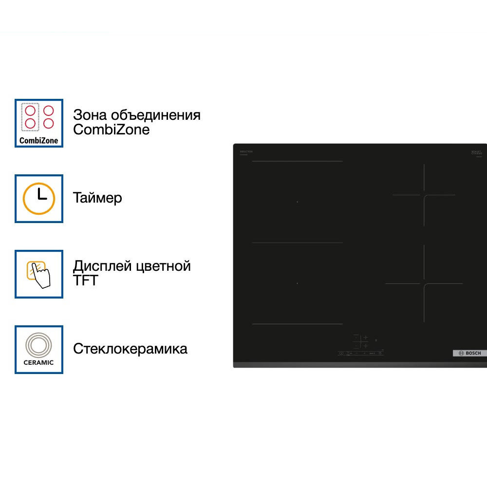 Индукционная варочная панель Bosch PVS63KBB5E