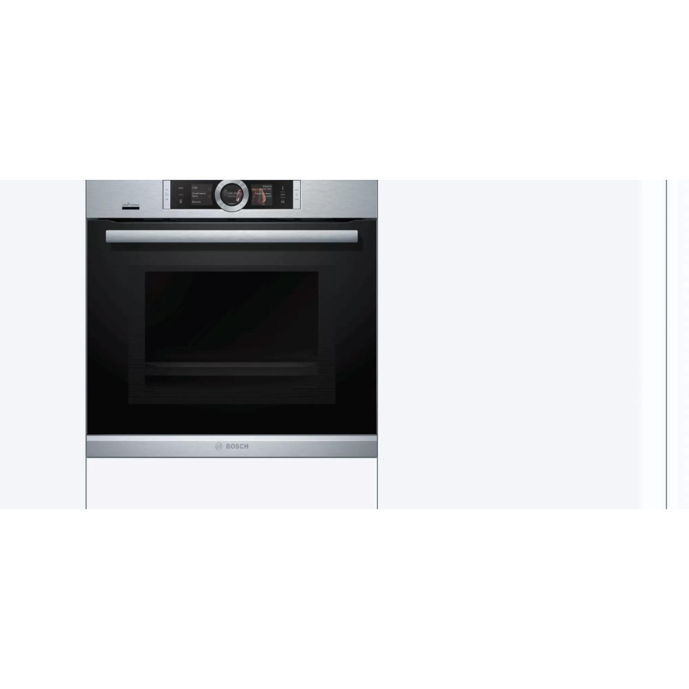 Духовой шкаф с микроволнами и паром Bosch HNG6764S6