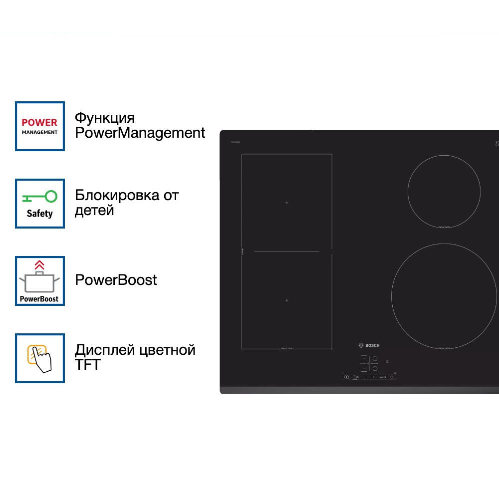 Индукционная варочная панель Bosch PWP63RBB6E